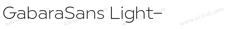 GabaraSans Light字体转换